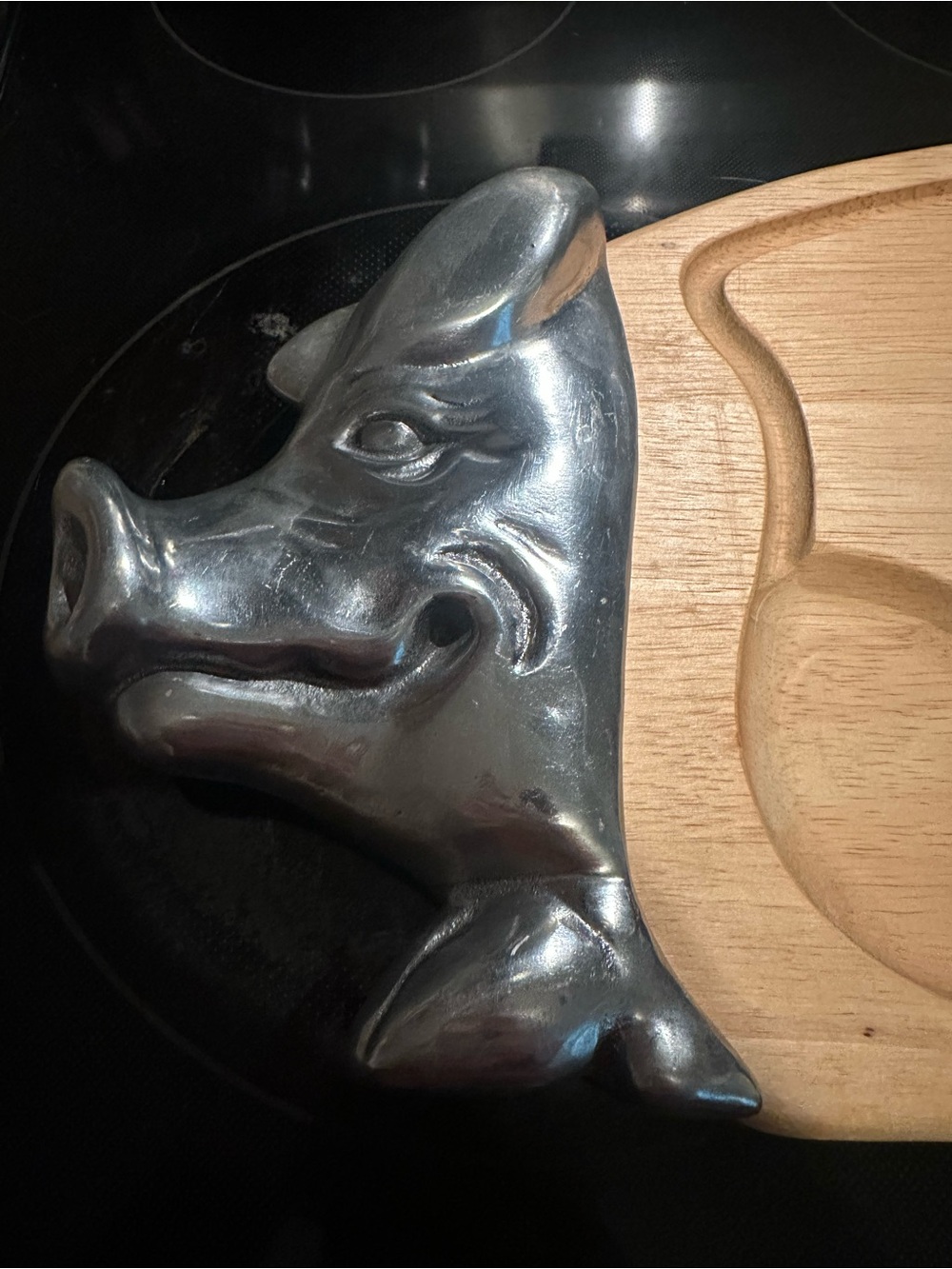 Vintage R.H. Macy and Co. pig cutting/charcuterie board